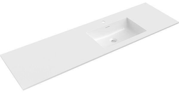 Mexen Otis vgrajena umivalnik desna 161 x 46,5 cm, bela sijaj - 25181600P