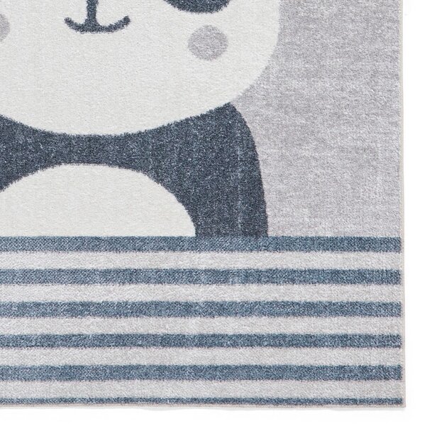 Svetlo siva otroška preproga 80x150 cm Vida Kids Panda – Think Rugs