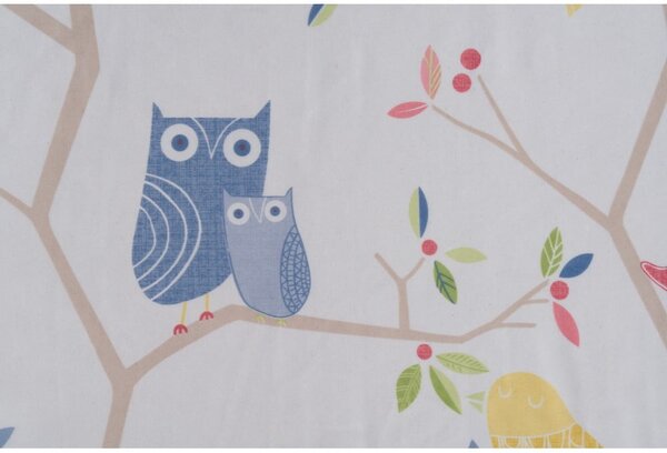 Otroška prosojna zavesa 140x245 cm Owl - Mendola Fabrics