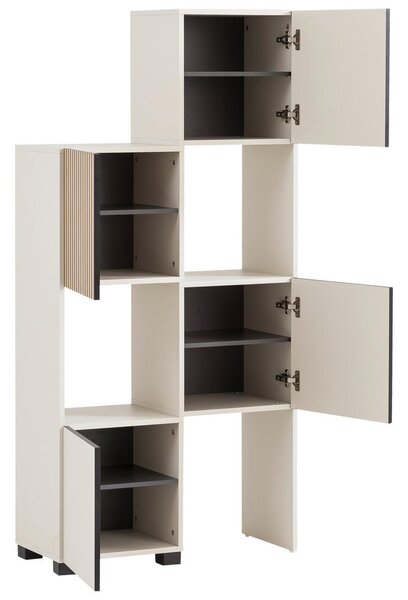 STOJEČ REGAL 40,2-70/165,1/34,7 cm barve hrasta, bež