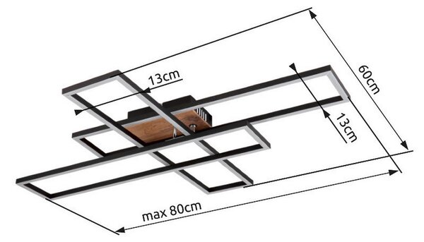STROPNA LED-SVETILKA DAKARI 3000 K 230 V