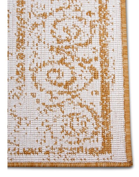 Oker/bela zunanja preproga 160x230 cm Cebu – NORTHRUGS