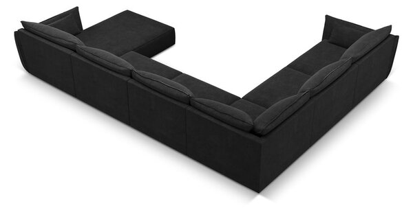 Temno siv kotni kavč (levi kot) Vanda - Mazzini Sofas