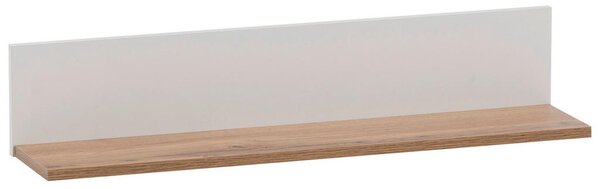 STENSKI REGAL 80/15,7/17,3 cm bela, hrast wotan