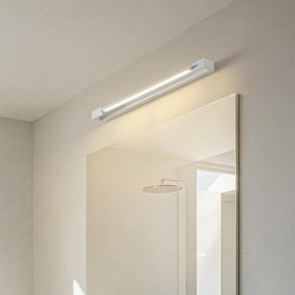 Arcchio LED stenska svetilka Jora, 60 cm, bela, vrtljiva, IP44, Bela, Kopalnica, Aluminij, Sodobni