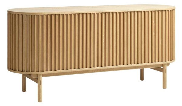 Nizka komoda v hrastovem dekorju 160x73 cm Carno – Unique Furniture