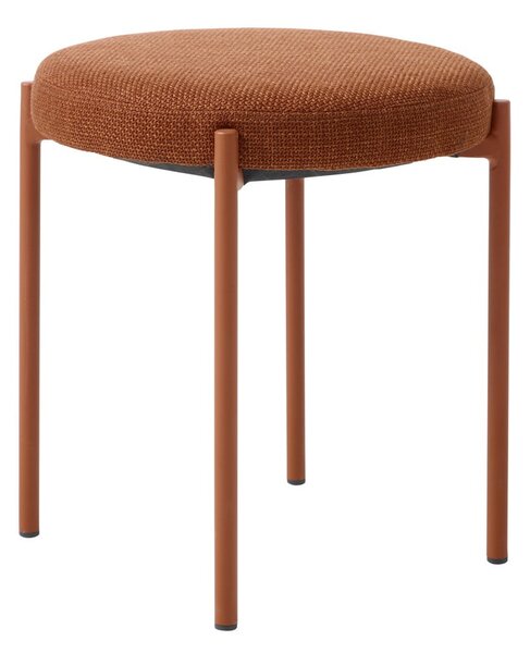 Kovinski stolček v barvi terakote Pelican – Unique Furniture