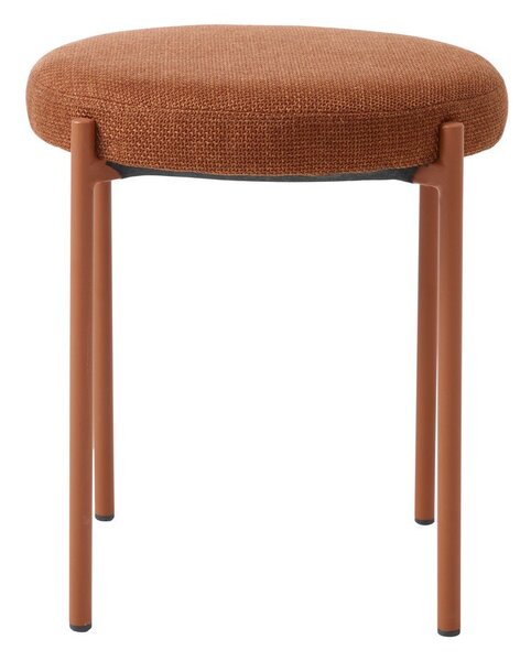 Kovinski stolček v barvi terakote Pelican – Unique Furniture