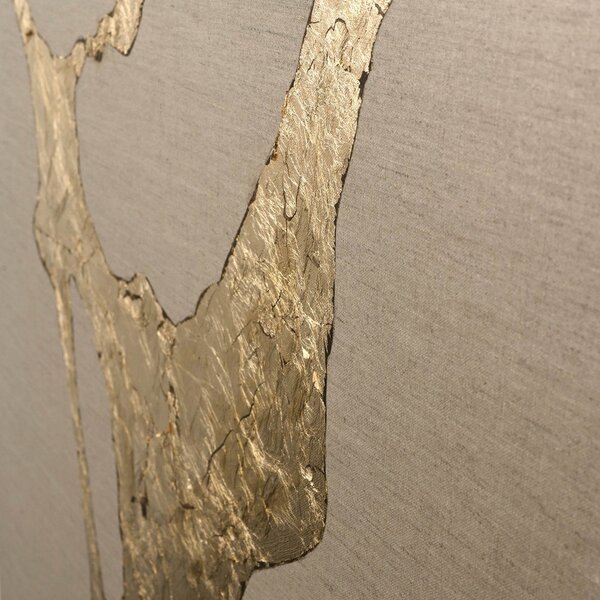 Ročno naslikana slika 90x120 cm Wild Horizon Gold – Malerifabrikken