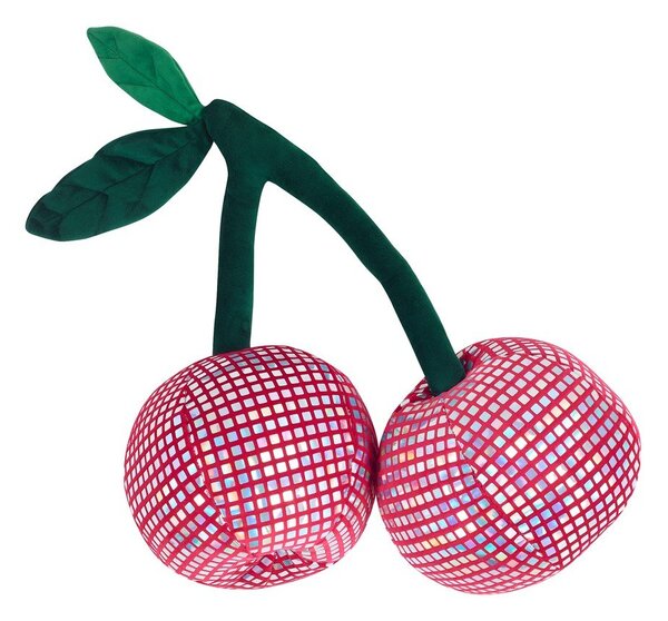 Plišasta okrasna blazina 25x30 cm Disco Cherries – Catherine Lansfield
