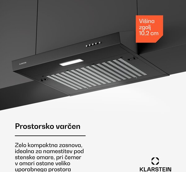Klarstein SlimVent 60 Black kuhinjska napa 60 cm