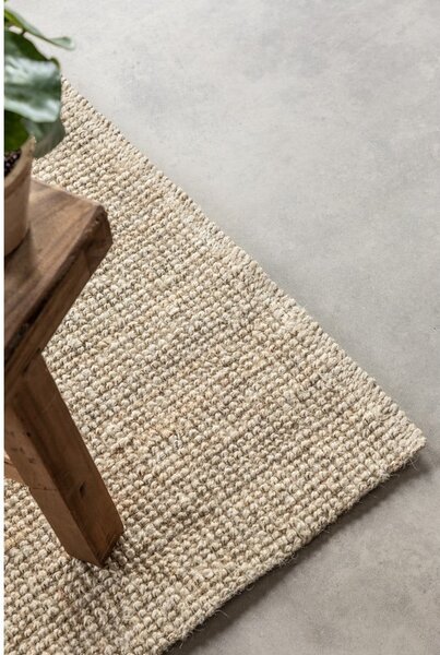 Kremno bel tekač iz jute 80x200 cm Bouclé – Hanse Home