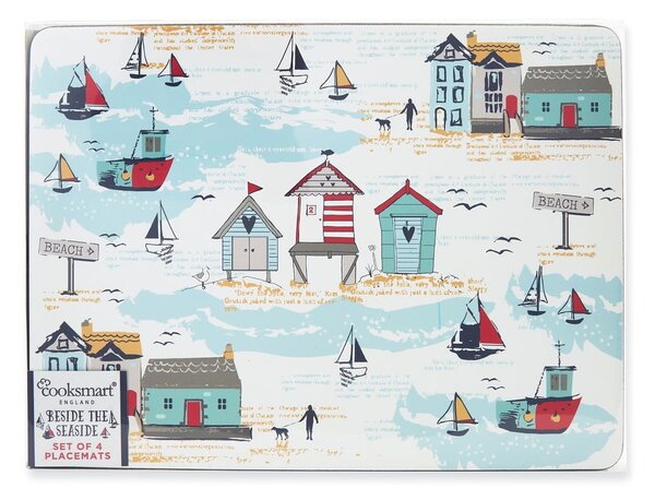 Pogrinjek iz plute 4 kos 21,5x29 cm Beside the Seaside - Cooksmart ®