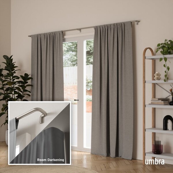 Jeklena karnisa z nastavljivo dolžino 76 - 213 cm Twilight – Umbra