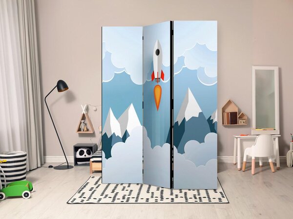Artgeist Paravan Rocket In The Clouds, 3-Delni, Dvostranski
