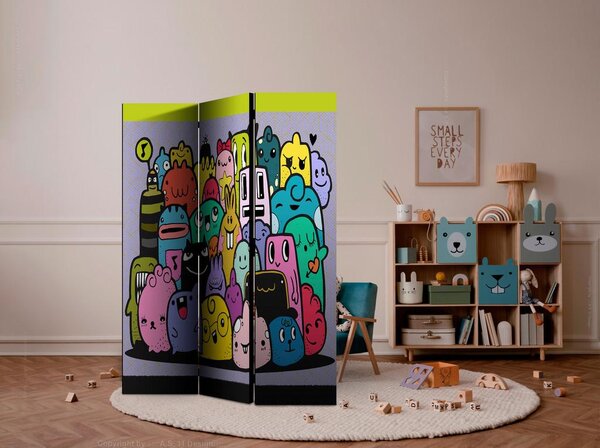 Artgeist Paravan Monsters, 3-Delni, Dvostranski