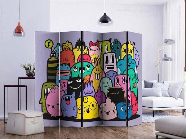 Artgeist Paravan Monsters I, 5-Delni, Dvostranski