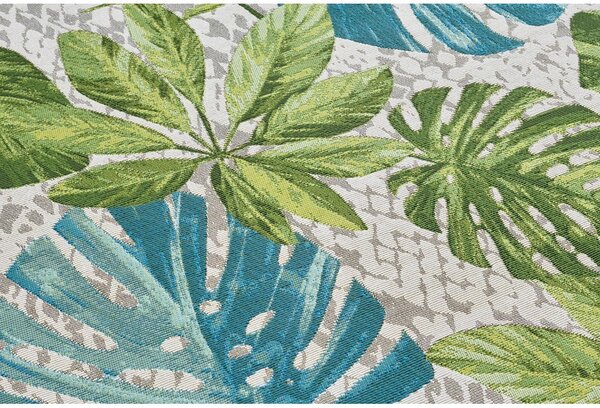 Zelena/turkizna zunanja preproga 160x235 cm Flair – Hanse Home