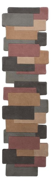 Volnen tekač Flair Rugs Collage Earthy, 60 x 230 cm