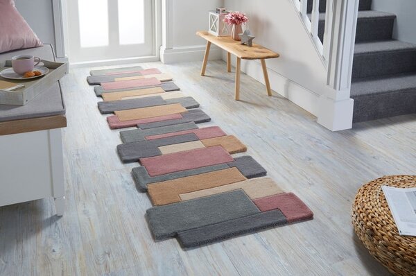 Volnen tekač Flair Rugs Collage Earthy, 60 x 230 cm
