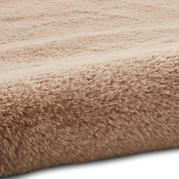 Svetlo rjava preproga Think Rugs Teddy, ⌀ 120 cm