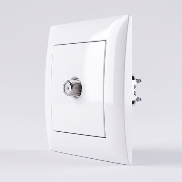 Antenska Vtičnica OSTE JNH012-A WHITE