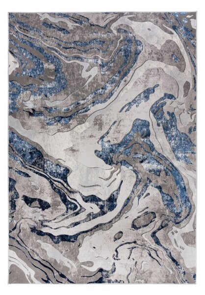 Modra/siva preproga 160x230 cm Marbled – Flair Rugs