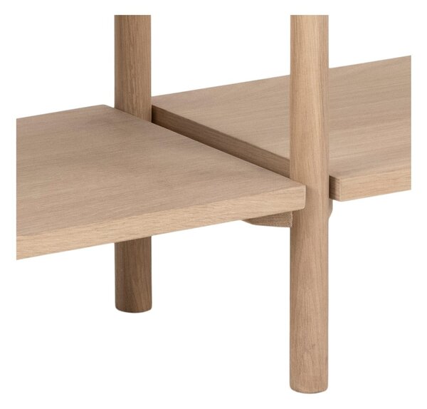 Regal v hrastovem dekorju v naravni barvi 169x88x30 cm Braidwood – Actona