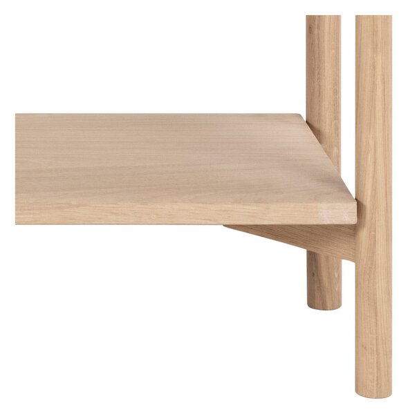 Regal v hrastovem dekorju v naravni barvi 169x88x30 cm Braidwood – Actona
