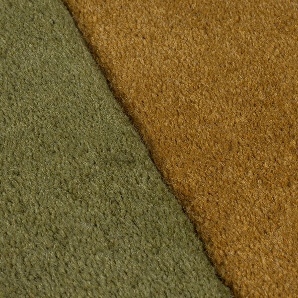 Zelena ročno tkana volnena preproga 120x180 cm Lozenge – Flair Rugs