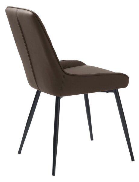 Temno rjav jedilni stol Milton – Unique Furniture