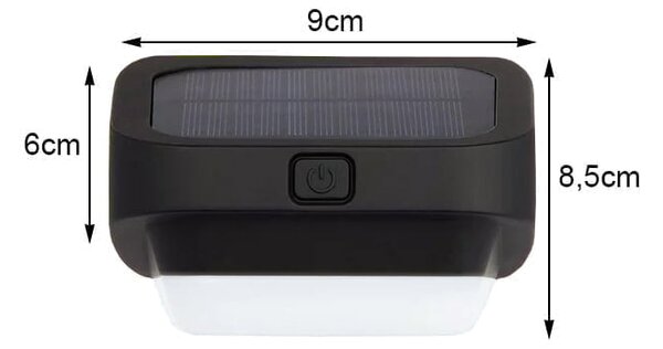 Solarna LED RGB dekorativna stenska svetilka senzor mraka