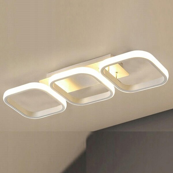Moderna stropna nadometna LED svetilka 33W 52cm 4500K bela
