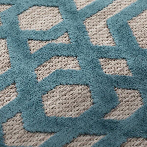 Modra zunanja preproga 170x120 cm Oro - Flair Rugs