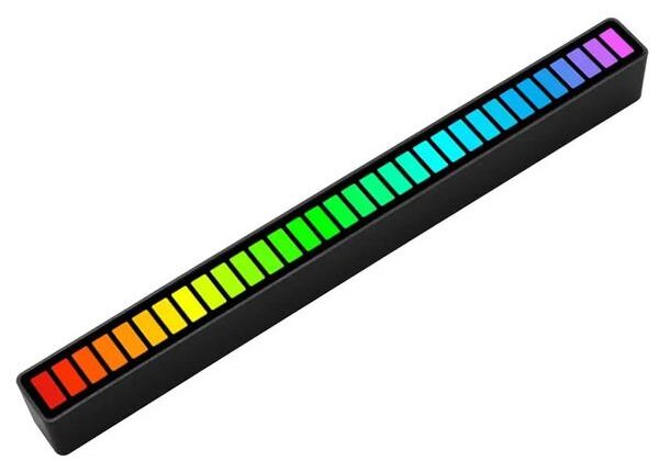 LED RGB aku. dekorativni stolpec USB - glasbeno delovanje 18cm