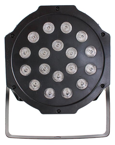 Disko PAR LCD 18 RGB LED reflektor DMX in delovanje na zvok 18W