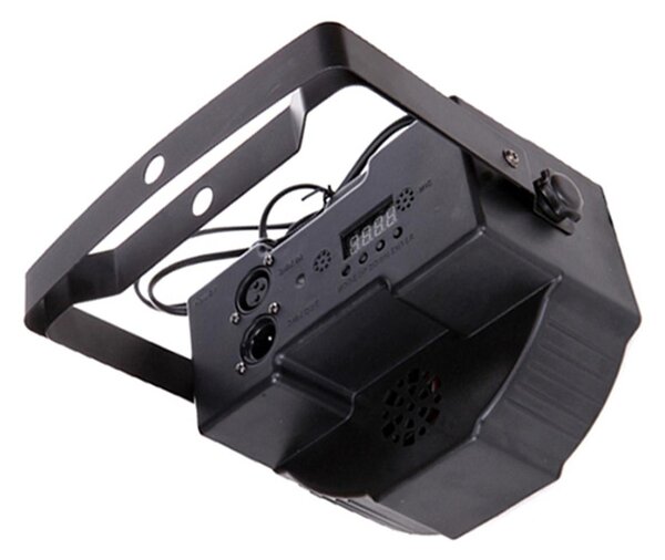 Disko PAR LCD 18 RGB LED reflektor DMX in delovanje na zvok 18W