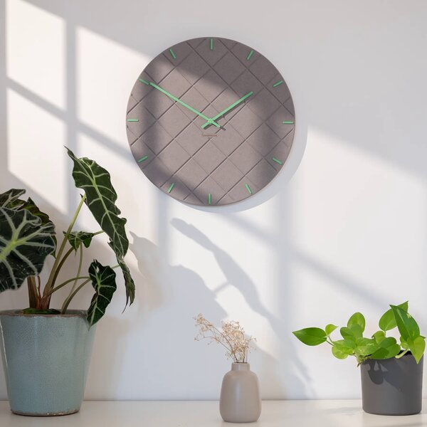 Stenska ura Luxhora Mosaida Light Grey 11 barv kazalcev