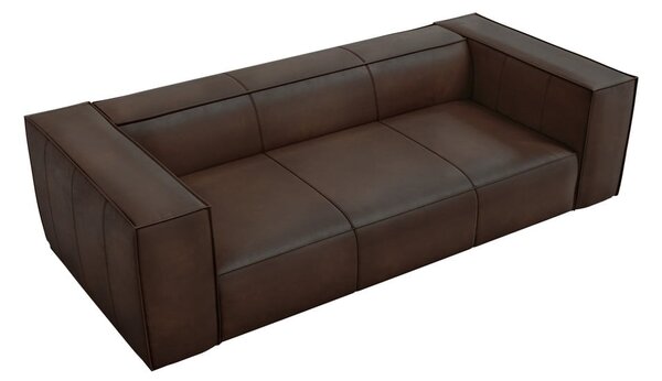 Temno rjava usnjena zofa 227 cm Madame - Windsor & Co Sofas