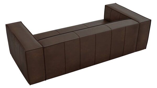 Temno rjava usnjena zofa 227 cm Madame - Windsor & Co Sofas