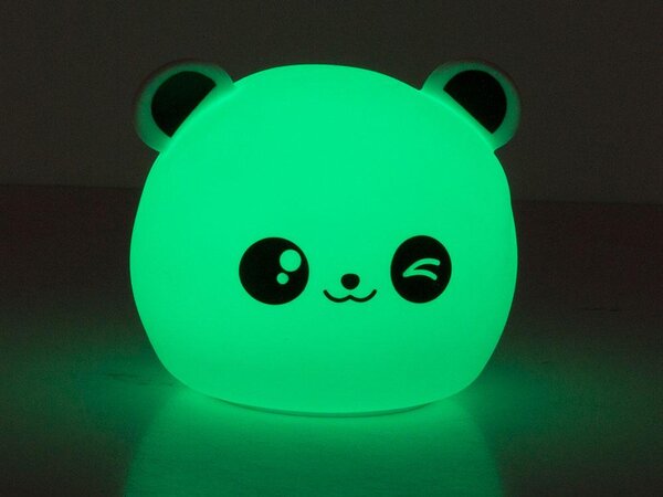 LED RGB akumulatorska mehka otroška lučka touch 1200mAh USB panda