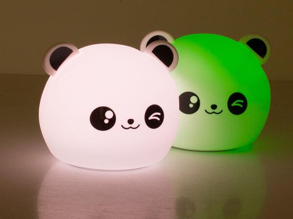 LED RGB akumulatorska mehka otroška lučka touch 1200mAh USB panda