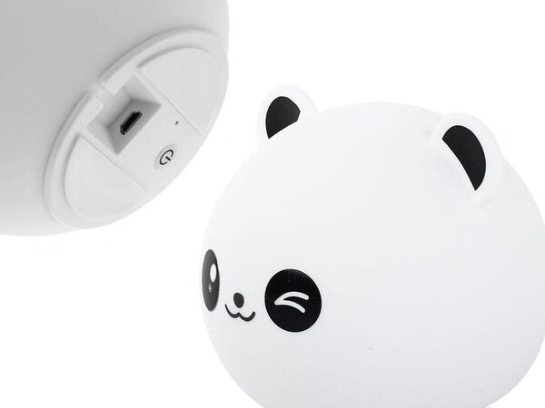 LED RGB akumulatorska mehka otroška lučka touch 1200mAh USB panda