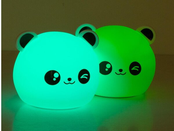 LED RGB akumulatorska mehka otroška lučka touch 1200mAh USB panda