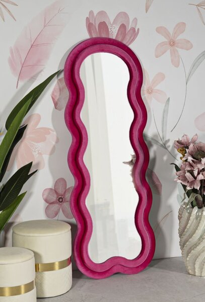Stensko ogledalo Miki Velvet Fuchsia