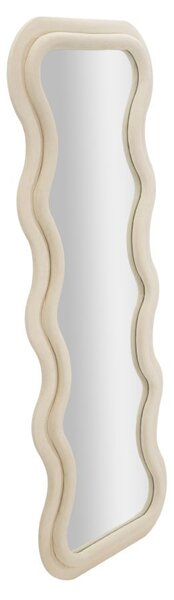 Stensko ogledalo Emily Cream Velvet