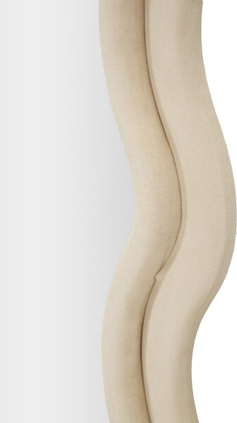 Stensko ogledalo Emily Cream Velvet