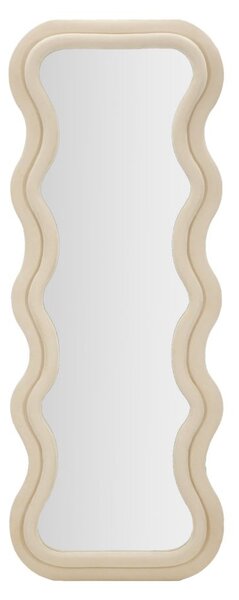 Stensko ogledalo Emily Cream Velvet