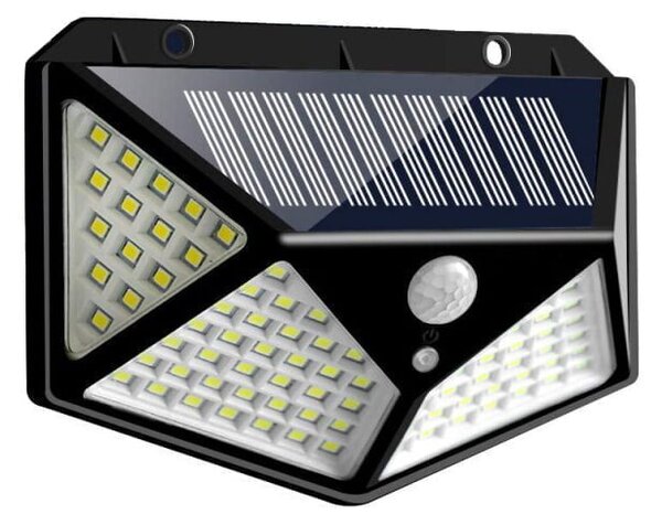 100 LED SMD solarna stenska svetilka s PIR sezorjem gibanja