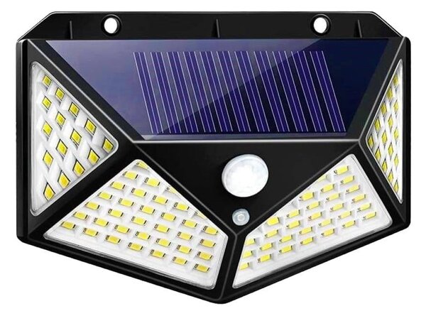 100 LED SMD solarna stenska svetilka s PIR sezorjem gibanja